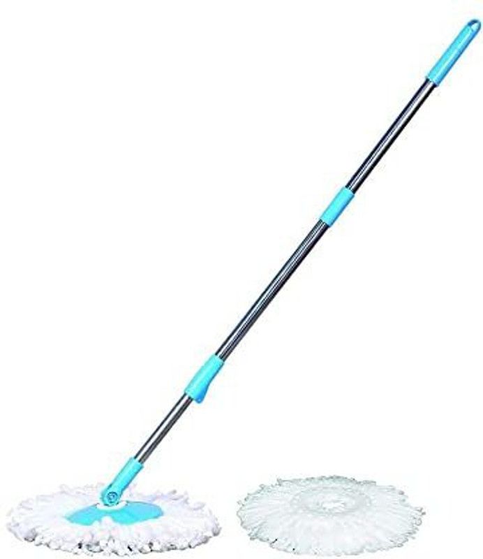 Choti kashi Cleaning Mop Stick, Stainless Steel Rod Handle Stick Set/ One Refill for Floor Mop Set  (Multicolor)