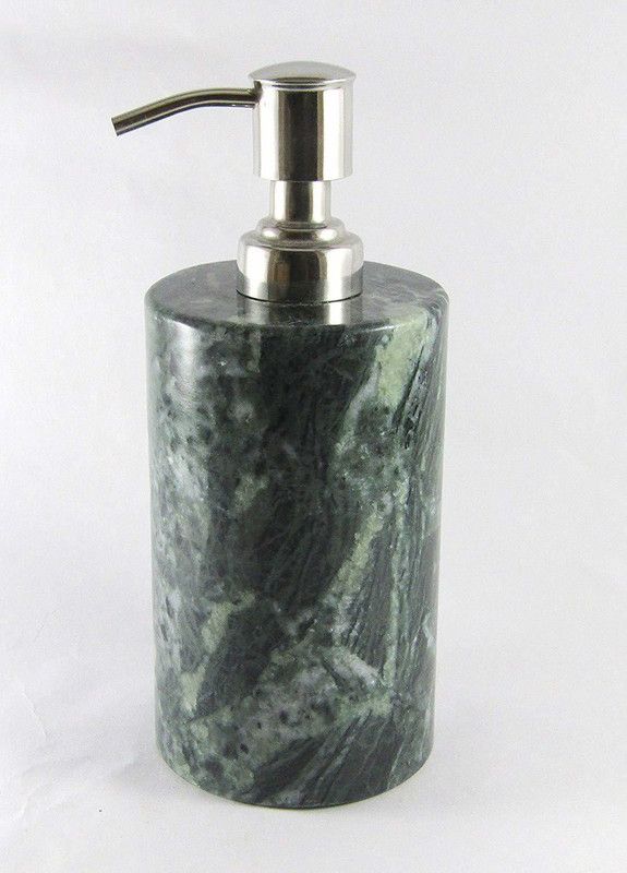 AONEDESIGN Marble Liquid Soap Dispenser Bathroom Accessories.Made for Natural Green Marble Stone - Lotion Dispenser 200 ml Lotion, Shampoo, Conditioner Dispenser
