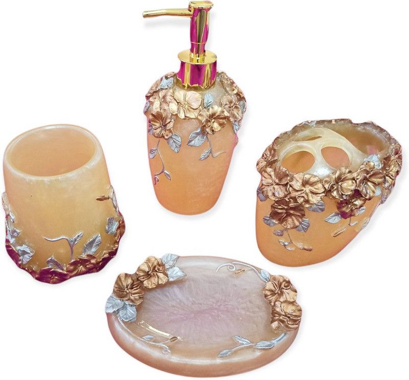 Filz Polyresin Bathroom Set  (Pack of 4)