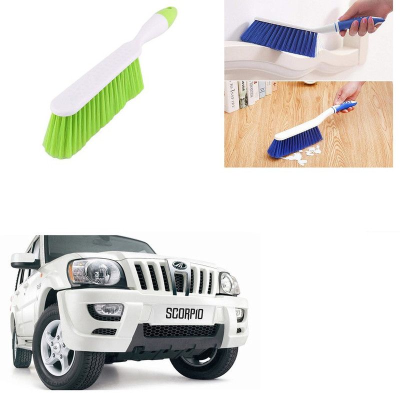 Feelitson Plastic Wet and Dry Brush  (White, Green)