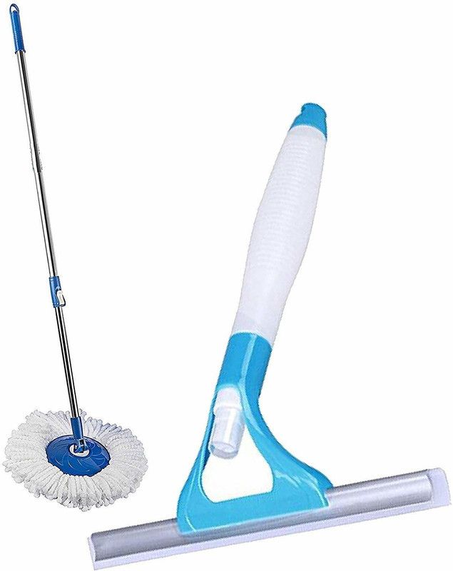 GS Mop Head and Rod  (White, Blue)