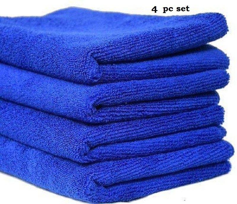 PITRADEV Highly Absorbent Dual Sided, Extra Thick Microfiber Cloth 300 GSM Pack of 4 Wet and Dry Microfiber Cleaning Cloth  (4 Units)
