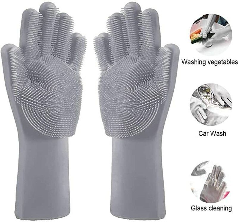 WATELLO Wet and Dry Disposable Glove Set  (Free Size Pack of 2)