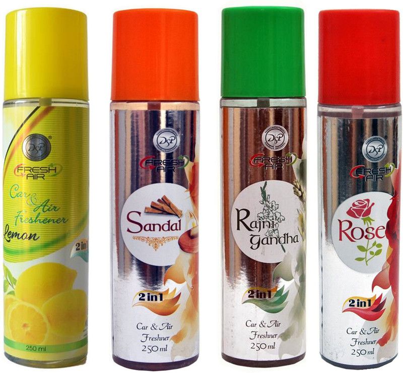 DSP LEMON+SANDAL+RAJNIGANDHA+ROSE Spray  (4 x 62.5 ml)
