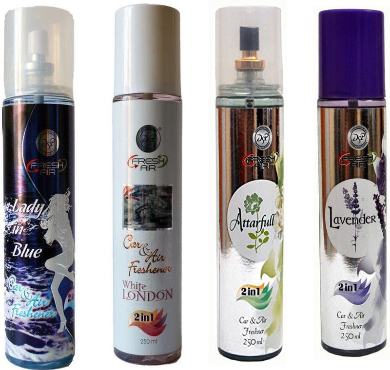 DSP LAVENDER+ATTARFULL+WHITE LONDON+LADY IN BLUE Spray  (4 x 62.5 ml)