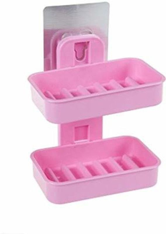 STOREVISE Double Layer Soap Holder Rack Bathroom Shower Soap Dish Hanging Tray Wall Holder 1  (1 ml)