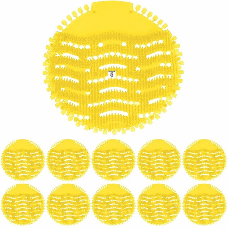 qthinfra Urinal Screen Mat Lemon - 100 Pcs Set (Fragrances Which Last for 30 Days) Regular Mat Toilet Cleaner  (100 x 0.3 Wipes)