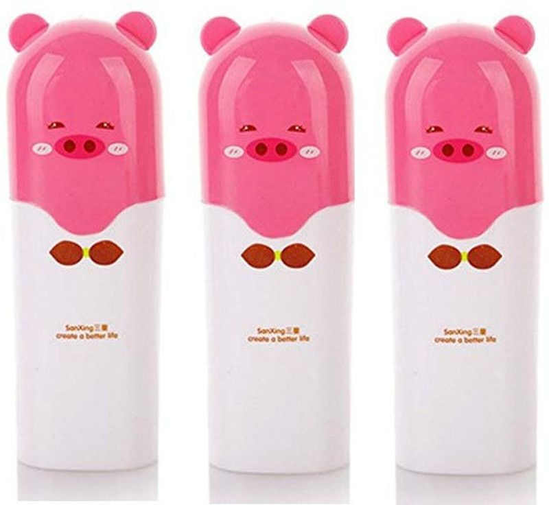 TOPHAVEN Cute Cartoon Travel Toothbrush Holder Box Case Tooth Brush Cover Teddy Shape Plastic Toothbrush Holder