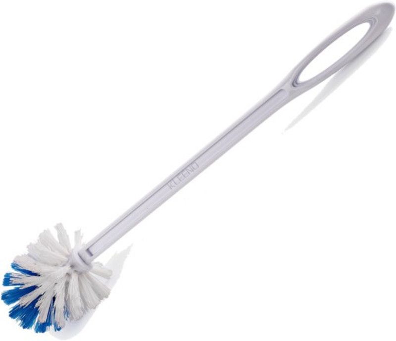 Kleeno by Cello Eco Round Toilet (Blue & White) Plastic Wet Brush  (Blue)