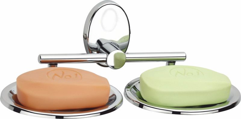 Flipkart SmartBuy Stainless Steel 304 Grade Double Soap Dish(Ellips) /Soap Case/Soap Stand  (Silver)