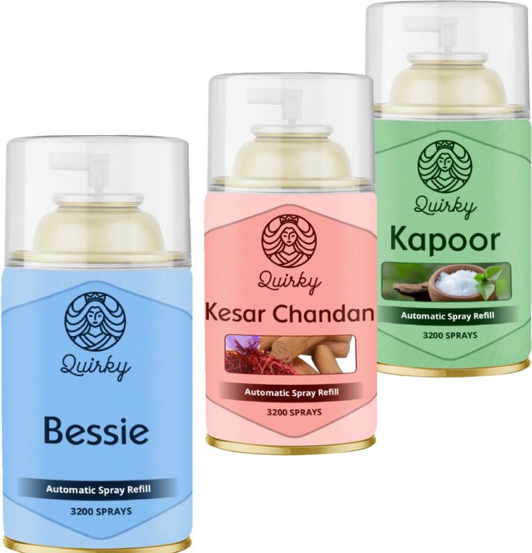 Bessie, Kesar Chandan, Kapoor Automatic Spray  (3 x 300 ml)