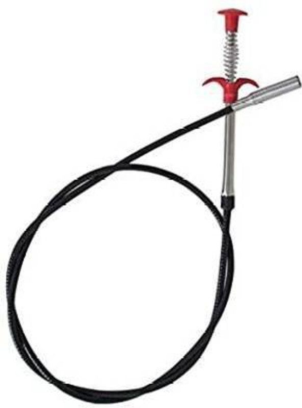 VAHIN Stainless Steel Hair Catching Sink Overflow Drain Cleaning Drain Clog Water Pipe Sink Cleaner Snake Unblocked Kitchen Bath Rod Hair Remover Crystal Drain Opener (90 cm) Crystal Drain Opener  (0.1 ml)