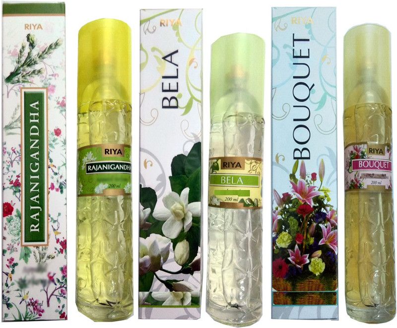 RIYA RAJNIGANDHA+BELA+BOUQUET Spray  (3 x 66.67 ml)