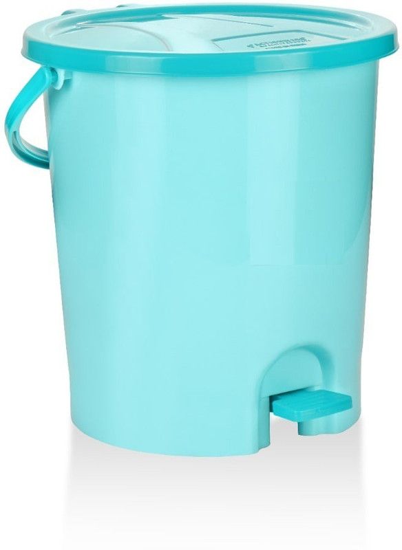 YASHODEEP PLASTIC Pedal Dustbin - 12 Ltr. (Aero Blue) PP (Polypropylene) Dustbin  (Blue)