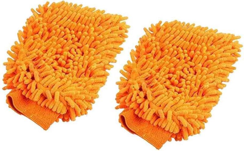 Ray crush Cleaning Gloves For AC, Car, Desktop Set Of 2 Wet and Dry Glove  (Free Size)