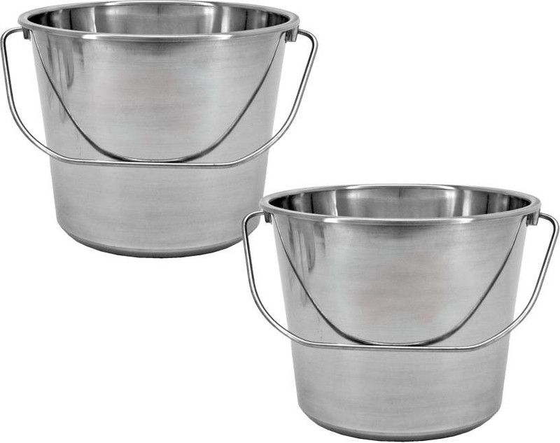 Worldshopping Steel Bucket 10 L Steel Bucket  (Steel)
