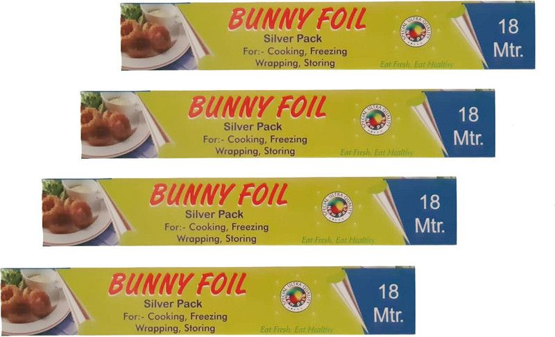 VGBUNNY FOIL PAPER 18 METER PACK 4 Aluminium Foil  (Pack of 4, 18 m)