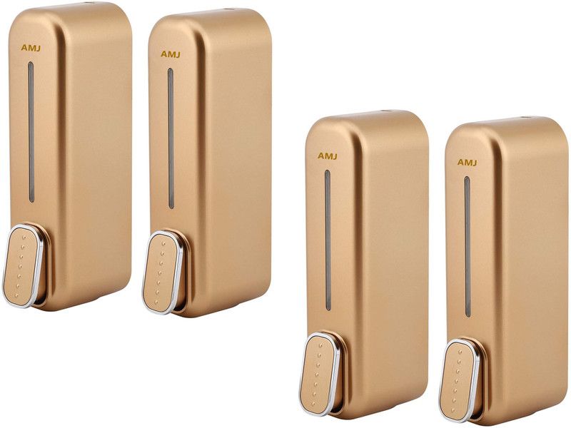 AMJ 350 ml Conditioner, Gel, Liquid, Lotion, Sanitizer Stand, Shampoo, Soap Dispenser  (Gold)