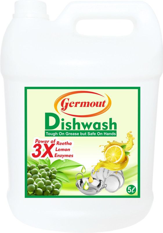 Germout Dishwashing Gel - 5Ltr Dish Cleaning Gel  (Lemon, 5000 ml)