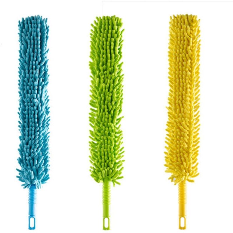 Kart Wish Cleaning Brush Feather Microfiber Duster with Extendable Rod Dust Cleaner Wet and Dry Duster