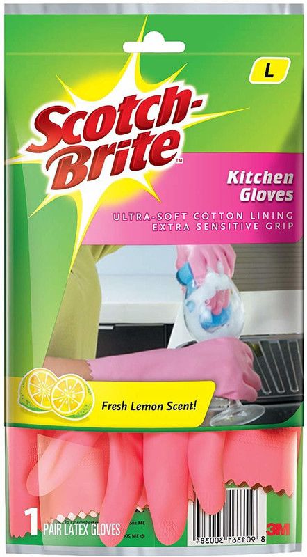 SCOTCH BRITE Wet and Dry Glove Set  (Large Pack of 2)