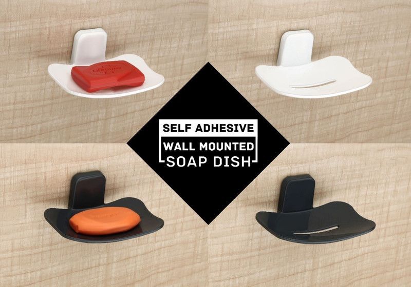 Comet Products Plastic Unbreakable Bathroom /SOAP CASE/SOAP STAND/ WALL MOUNTED  (Multicolor)