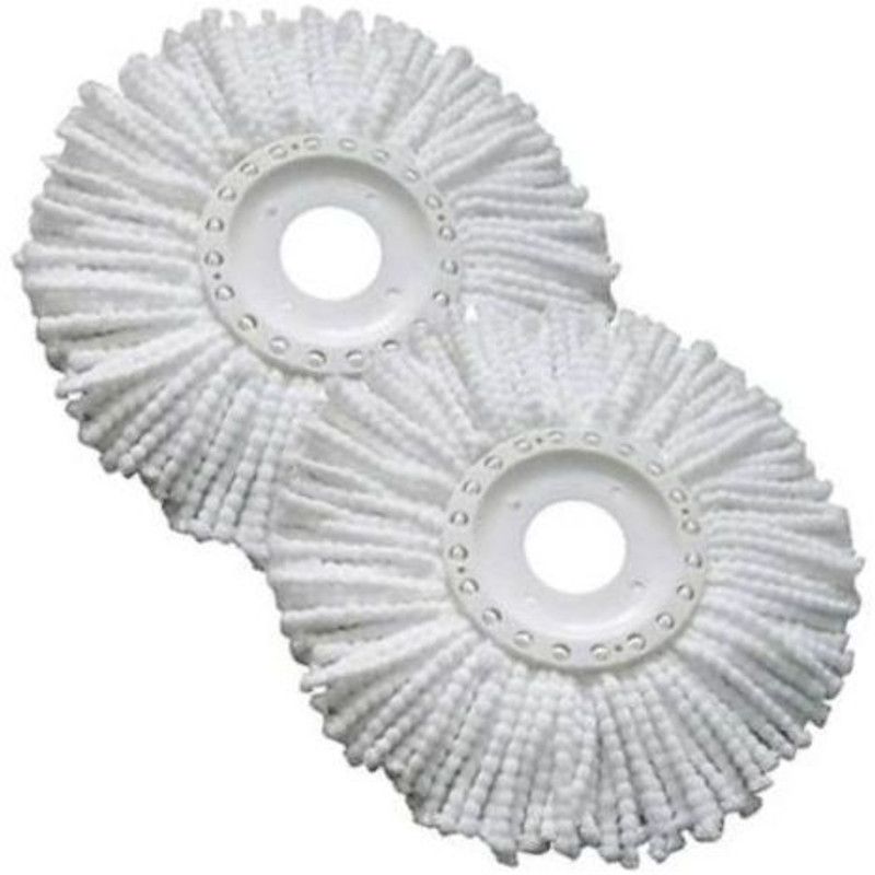 KITCHEN INDIA 2-pcs Magic Spin Mop Refill  (White)