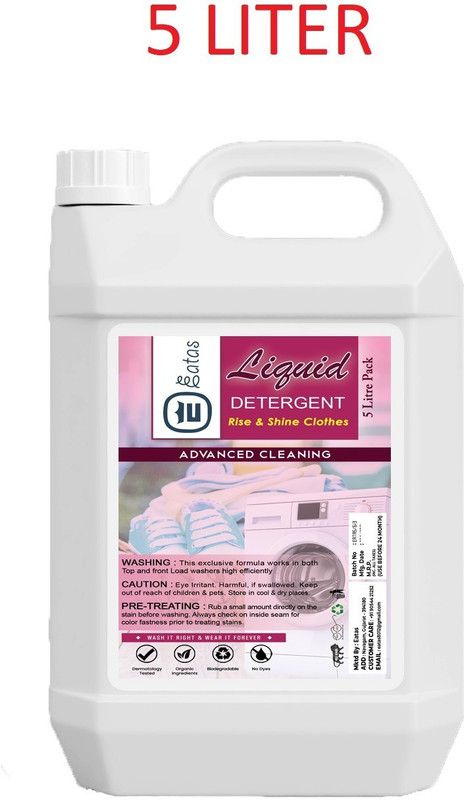 EATAS PINK LIQUID DETERGENT (ROSE)5 LITER Rose Liquid Detergent  (5 L)