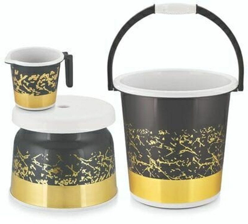 Aarohi13 20 L Plastic Bucket  (Black)