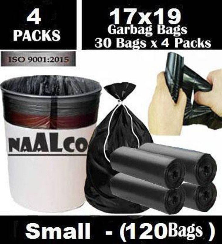 Expetens 17x19 Roll 4 XL 30 L L Garbage Bag  (120Bag )