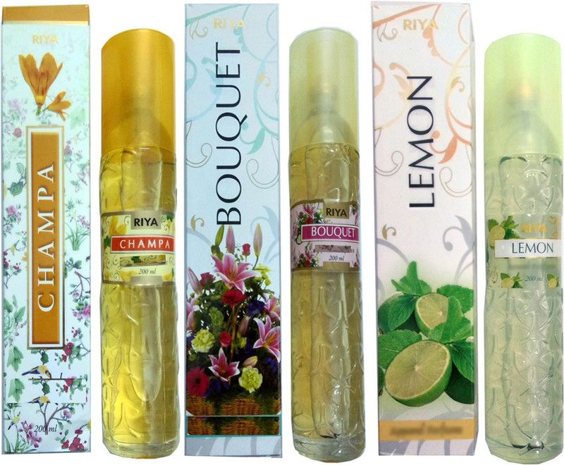 RIYA CHAMPA+BOUQUET+LEMON Spray  (3 x 66.67 ml)