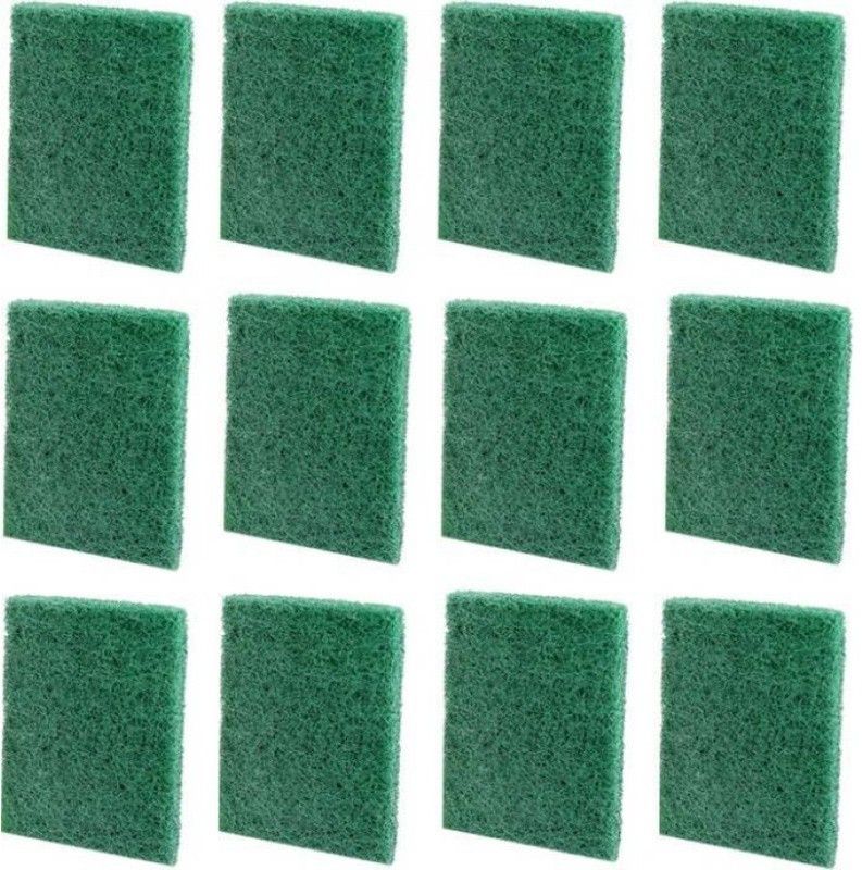 lodhi Premium Green Scrubber Pad for Dish wash, Regular 3x4 Inches (Pack of 12) Scrub Pad  (Regular, Pack of 12)