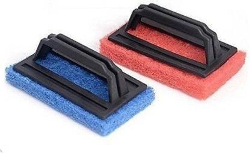 AK traders TILE BRUSH Scrub Sponge  (Regular, Pack of 2)