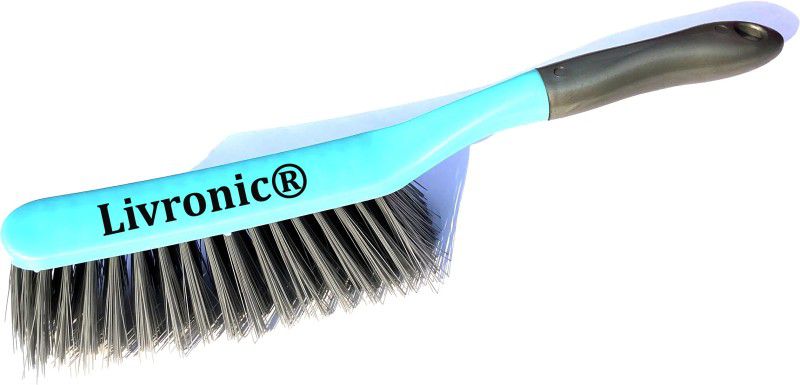 Livronic Cleaning Brush with Long Handle Soft Bristle Cleaning Brush Dust Cleaning 02  (AGUA GREEN)