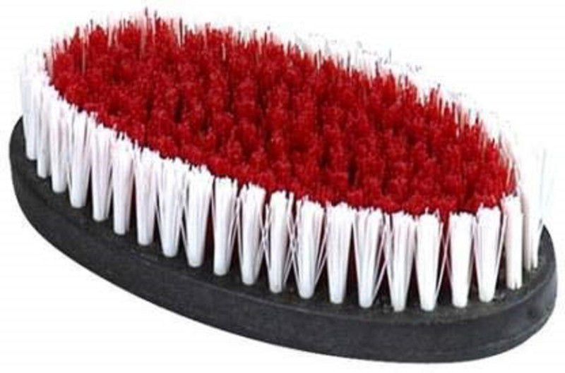 Overt Cloth Washing Brush/Laundry Brush/Cleaning Brush/Tile Brush (Set of 2) Plastic Wet and Dry Brush Plastic Wet and Dry Brush  (Red)