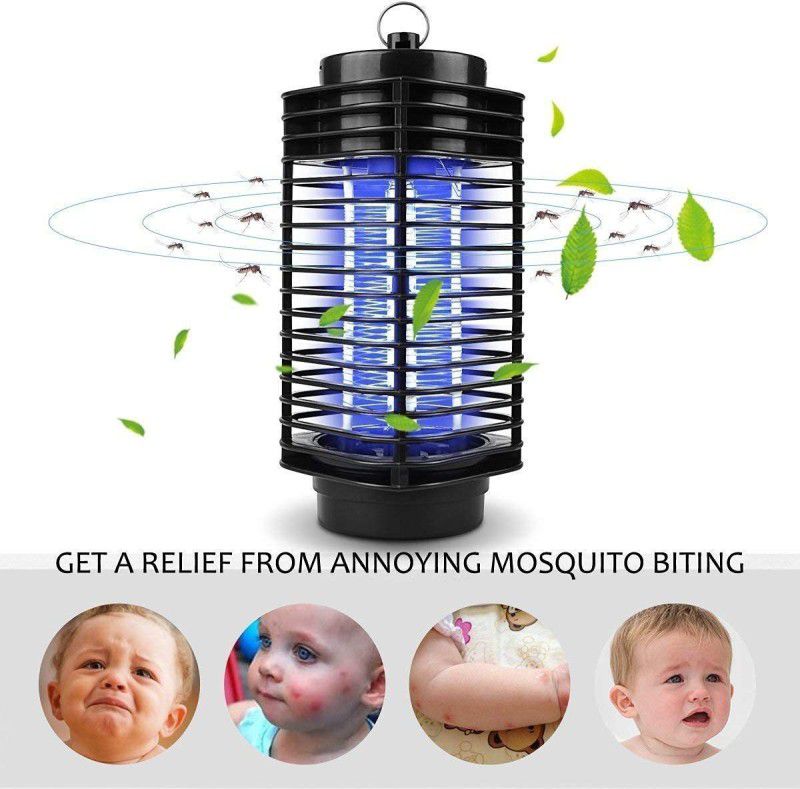 ladila shree enterprise Mini Home Mosquito Lamp Fly Killer No Radiation Electronic Mosquito Black Catching Machine with Night lamp Electric Insect Killer Indoor, Outdoor  (Lantern)