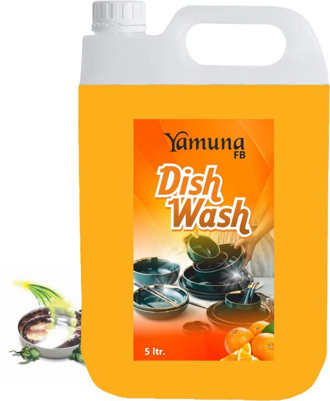 yamuna fb 5 LTR orenge dish wash Liquid Detergent Multi-Fragrance Liquid Detergent  (5 L)