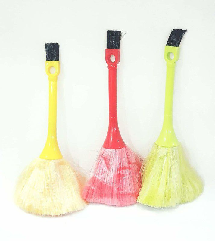 Shivarth Plastic Wet and Dry Brush  (Multicolor, 3 Units)