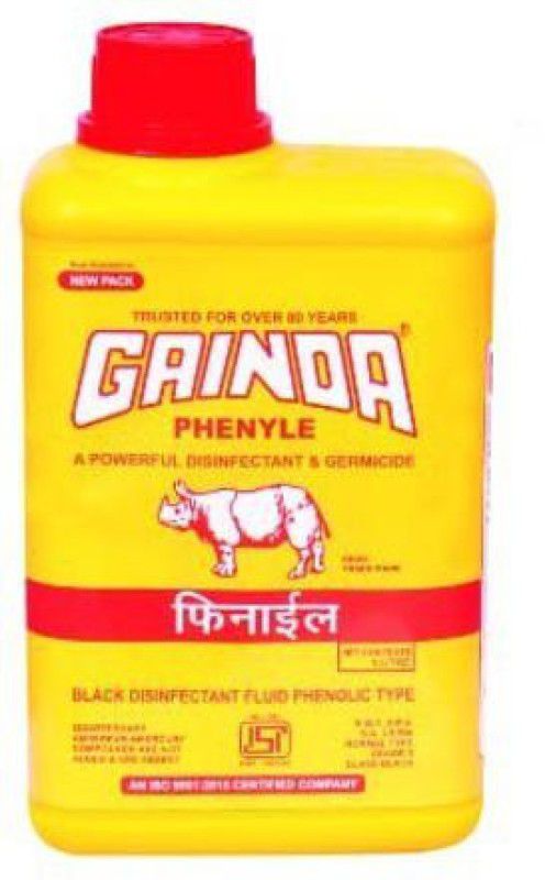GAINDA Black Phenyle Plain 1000 ML ISI Marked Number 1 Quality Black Phenyl Regular Liquid Toilet Cleaner  (1000 ml)