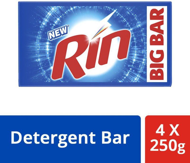 Rin Detergent Care Detergent Bar  (500 g, Pack of 4)