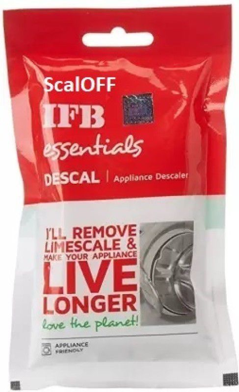 scaloff lFB Descale Drum Cleaning Powder 10 Packs X100g Suitable for All Washing Machine Detergent Powder 1 kg