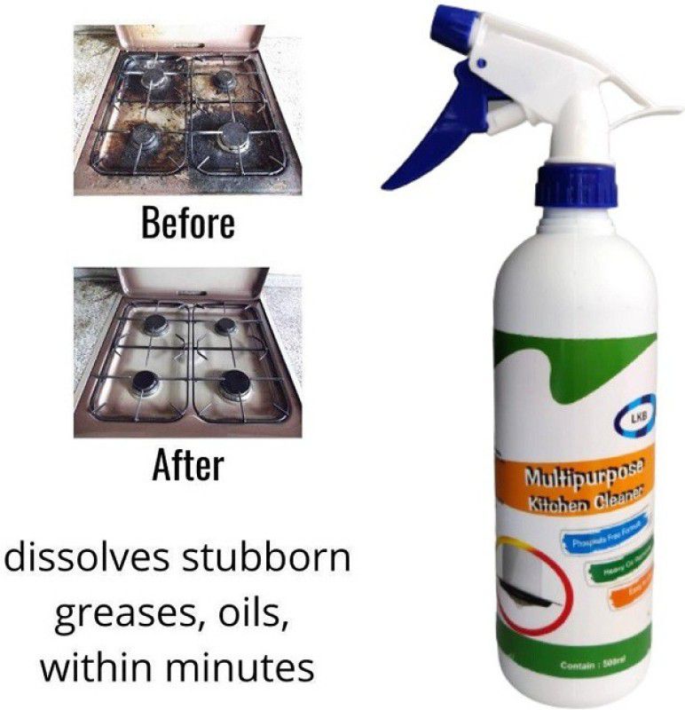 BHAUTIKSALES Kitchen Oil & Grease Stain Remover| Kitchen Cleaner WITH BRUSH Kitchen Cleaner  (500 ml)