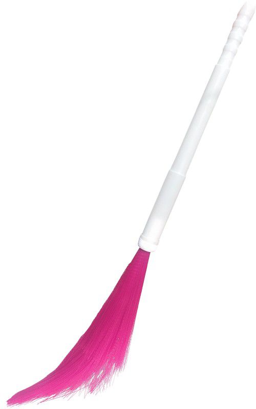BARBYAM Pink Adjustable plastic broom, broomstick plastic, plastic kharata jhadu Plastic Wet and Dry Broom  (Pink)
