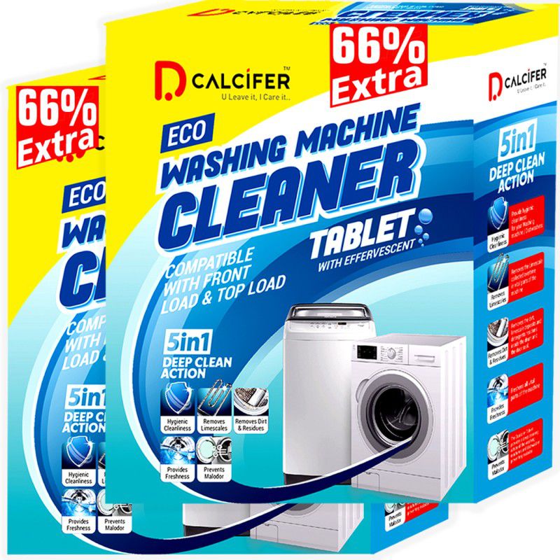Dcalcifer Washing Machine Descaler Tablets 500g Front Top Load Drum Tub Deep Cleaning Dishwashing Detergent  (500 g)