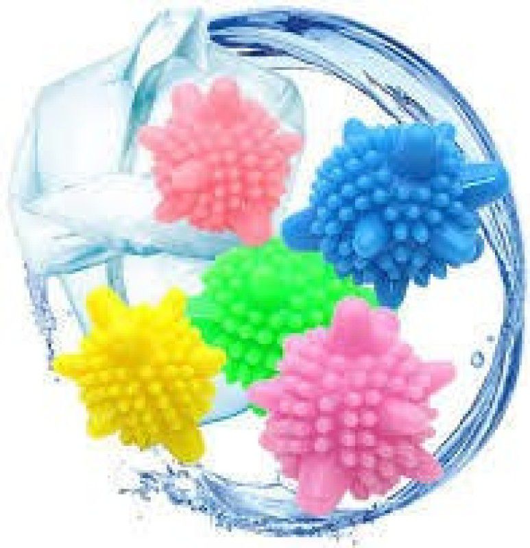 Divviks Divviks Laundry Washing Balls, Dryer Balls, Fabric deodorizer Pack of 5 Detergent Bar  (300 g, Pack of 5)