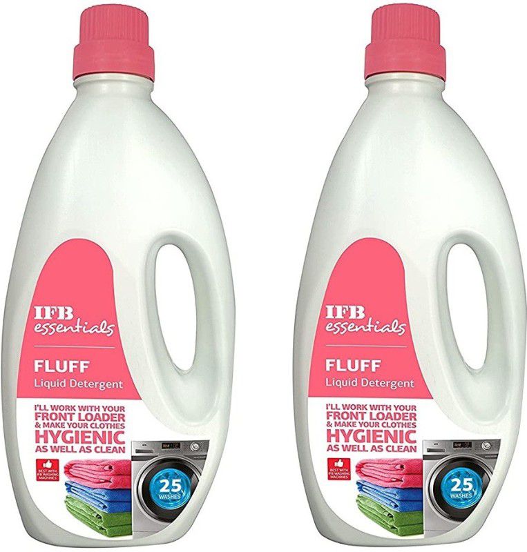 Eshopable IFB Essentials Fluff Front Load Fabric Liquid Detergent - 2 liters Multi-Fragrance Liquid Detergent  (2 x 1 L)