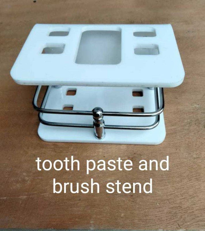 TOOTH BRUSH HOLDER REGULAR Acrylic Toothbrush Holder  (White, Wall Mount)