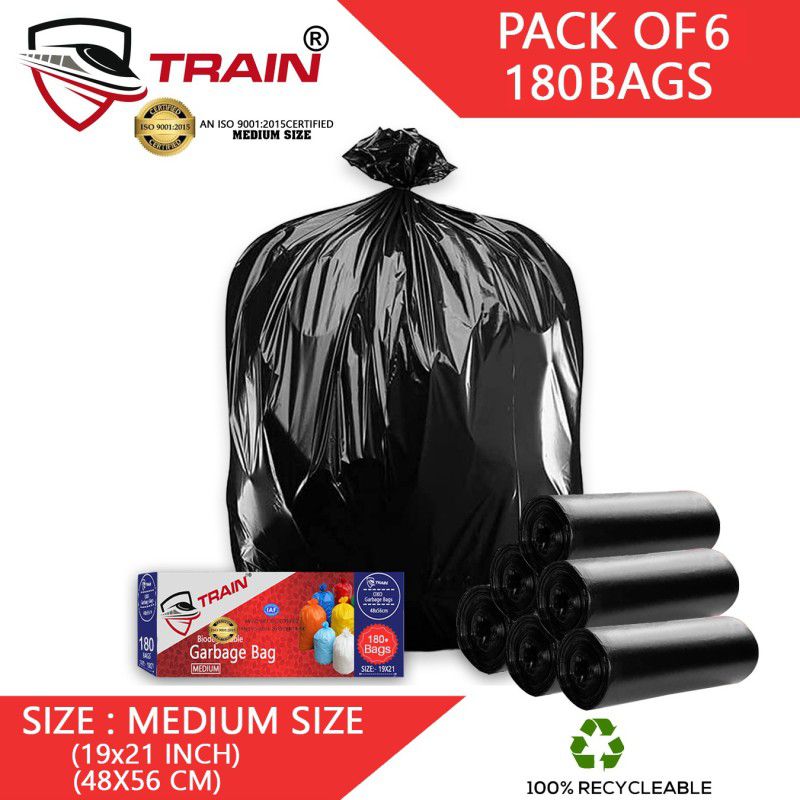 ShopeeBee A_G_19X21_6_PACK Medium 20 L Garbage Bag  (180Bag )