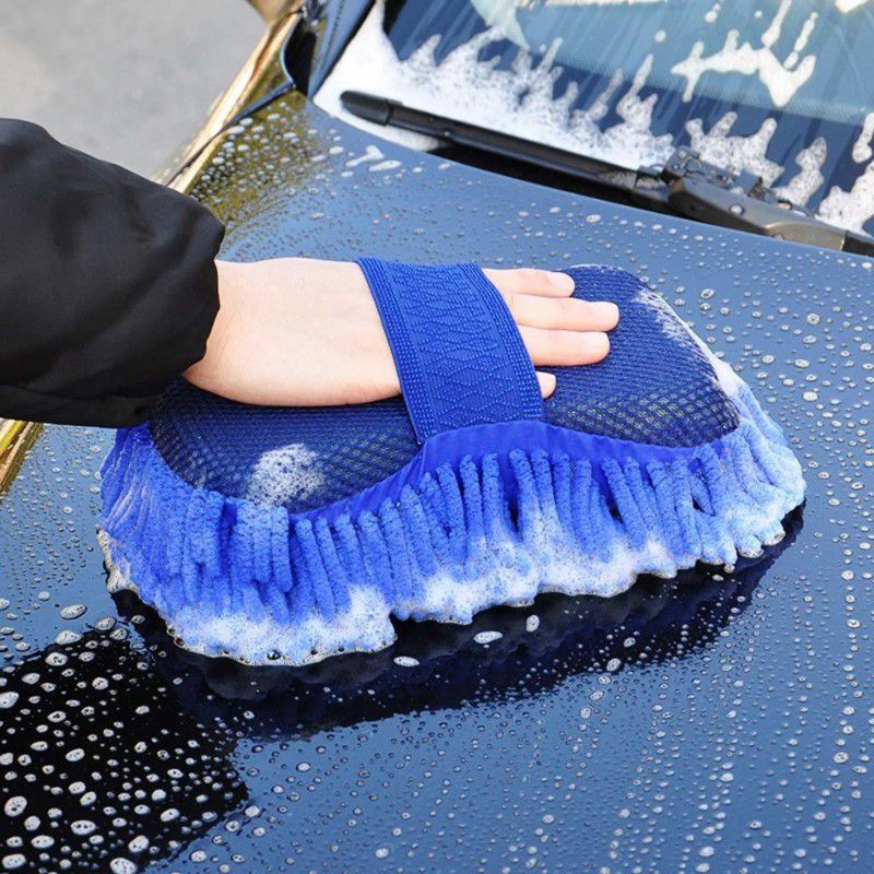 HARIJI Microfiber sponge duster for car washing & cleaning. Wet and Dry Duster