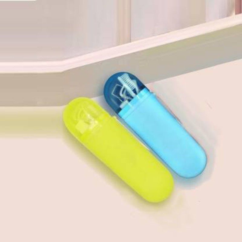 skyunion Plastic Travel Bathroom Toothbrush Holder Plastic Toothbrush Holder  (Multicolor)